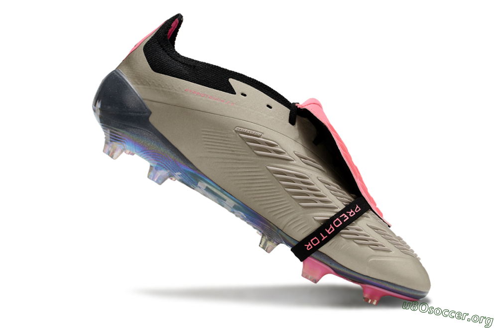 Adidas Predator Elite Foldover Tongue FG Football Boots - Pink/Black/Silver/Gold 4