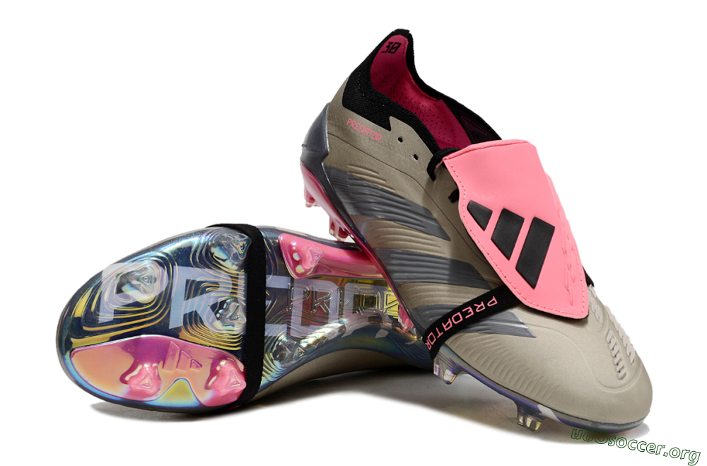 Adidas Predator Elite Foldover Tongue FG Football Boots - Pink/Black/Silver/Gold 0