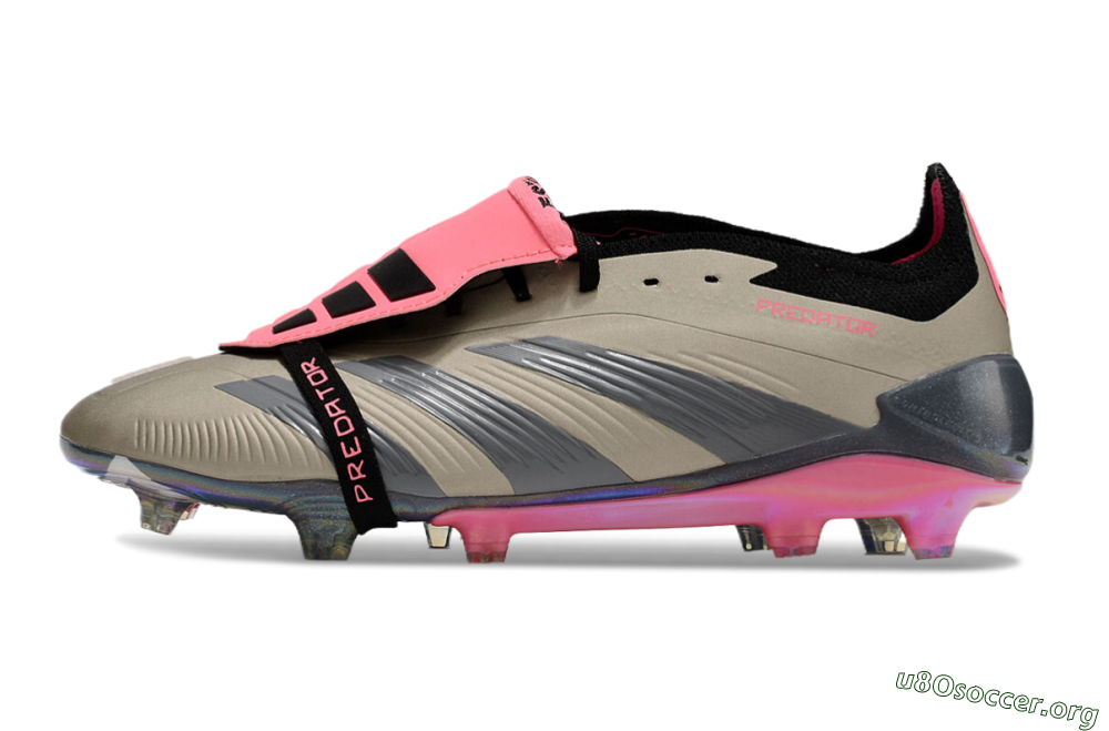 Adidas Predator Elite Foldover Tongue FG Football Boots - Pink/Black/Silver/Gold 3