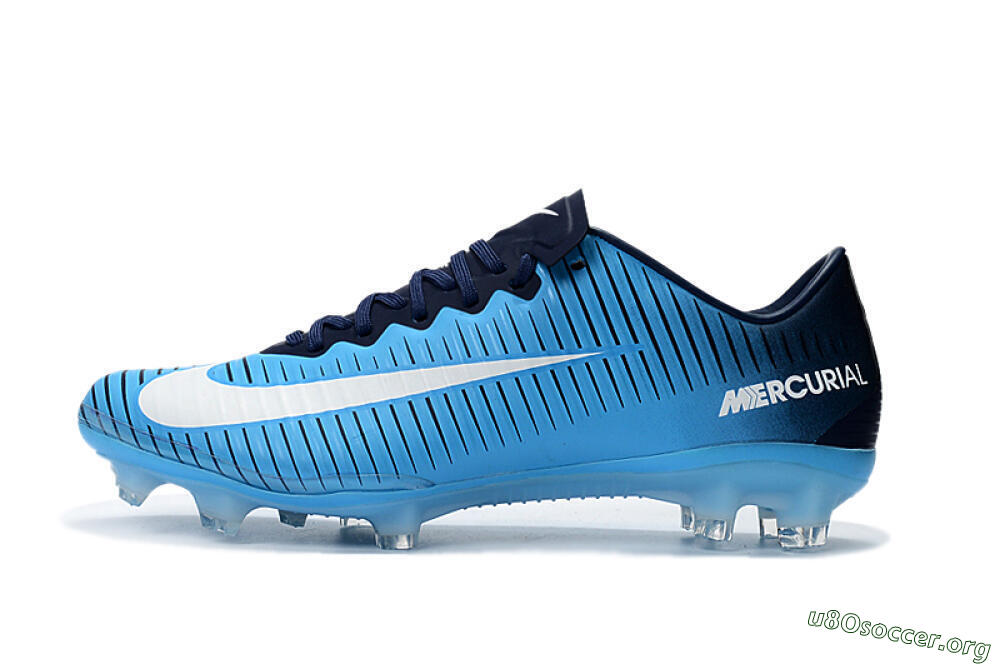 Nike Mercurial Vapor 11 FG Football Boots - Blue/White/Black 3