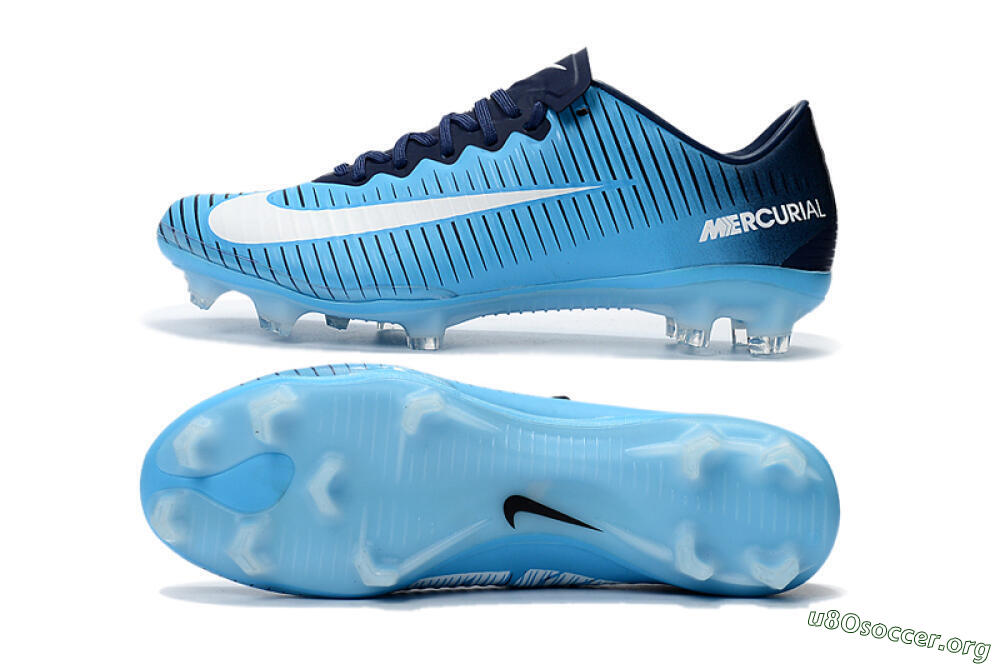 Nike Mercurial Vapor 11 FG Football Boots - Blue/White/Black 1