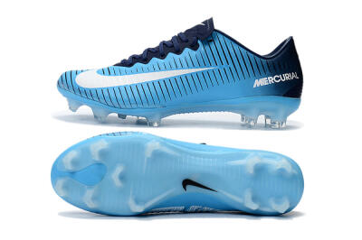 Nike Mercurial Vapor 11 FG Football Boots - Blue/White/Black