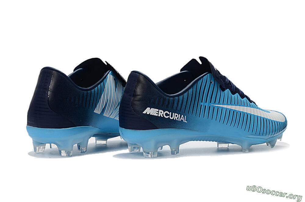 Nike Mercurial Vapor 11 FG Football Boots - Blue/White/Black 9