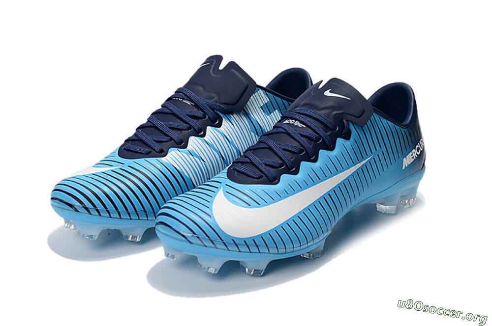 Nike Mercurial Vapor 11 FG Football Boots - Blue/White/Black 5