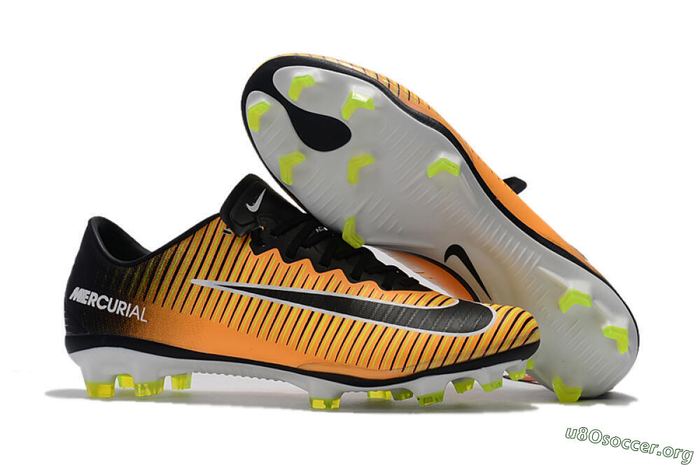 Nike Mercurial Vapor 11 FG Football Boots - Orange/Black/White 2