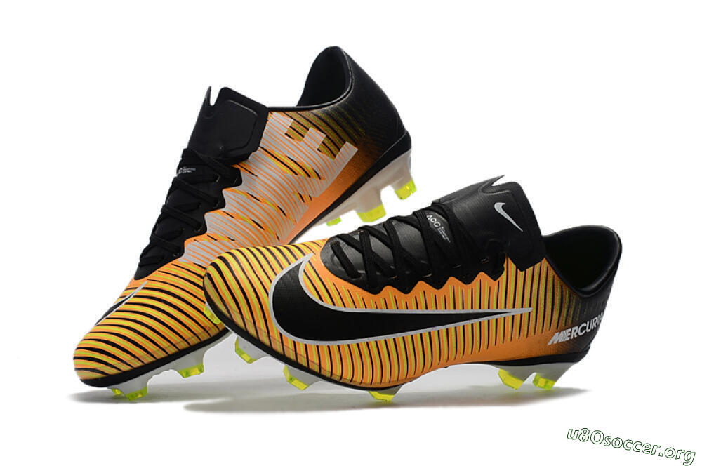 Nike Mercurial Vapor 11 FG Football Boots - Orange/Black/White 6