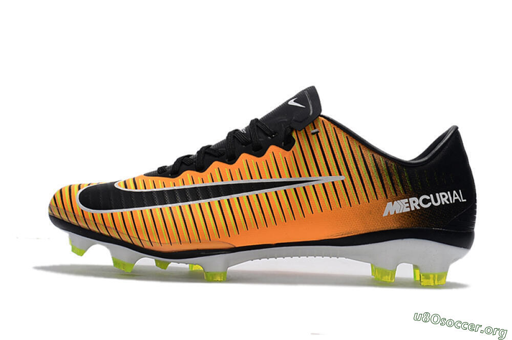 Nike Mercurial Vapor 11 FG Football Boots - Orange/Black/White 3