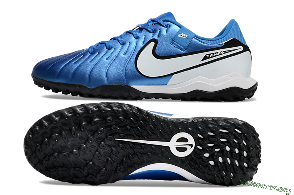Nike Tiempo Legend 10 Academy TF Football Shoes - Blue/White/Black 1