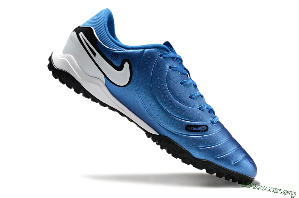 Nike Tiempo Legend 10 Academy TF Football Shoes - Blue/White/Black 4