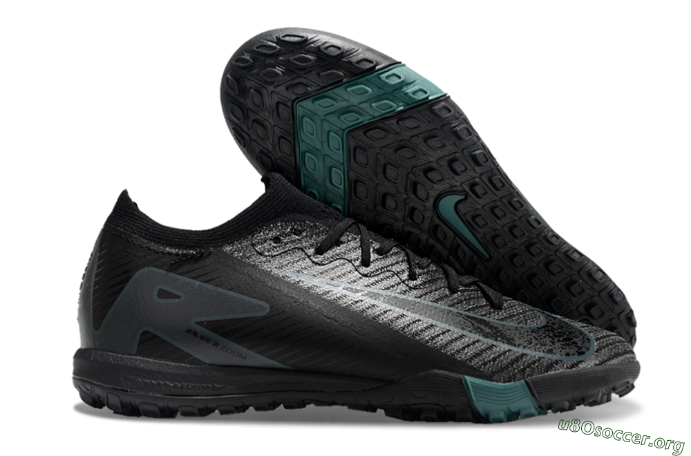 Nike Air Zoom Mercurial Vapor 16 Elite TF Football Shoes - Black/Blue/Grey 2