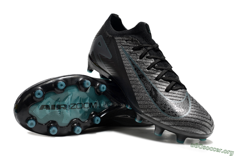 Nike Air Zoom Mercurial Vapor 16 Elite AG Football Boots - Black/Grey/Blue 0