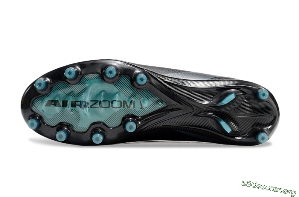 Nike Air Zoom Mercurial Vapor 16 Elite AG Football Boots - Black/Grey/Blue 4