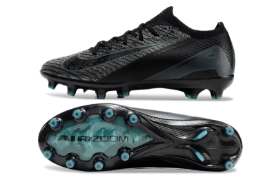 Nike Air Zoom Mercurial Vapor 16 Elite AG Football Boots - Black/Grey/Blue