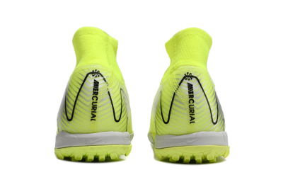 Nike Air Zoom Mercurial Superfly 10 Elite TF Football Shoes - Yellow/Silver/Black