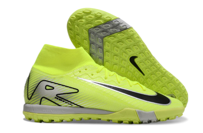 Nike Air Zoom Mercurial Superfly 10 Elite TF Football Shoes - Yellow/Silver/Black