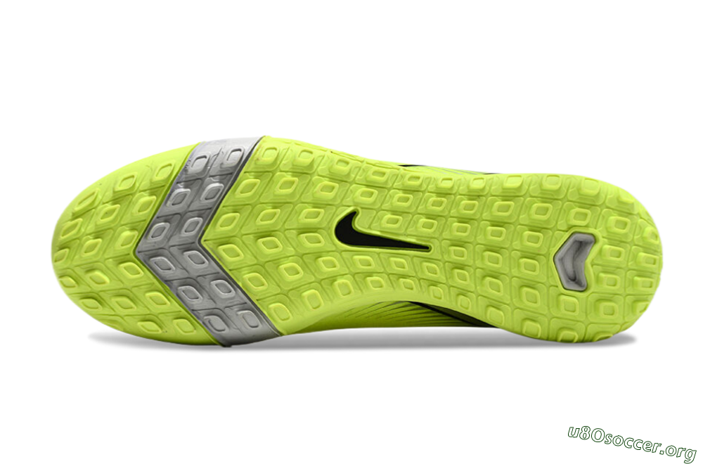 Nike Air Zoom Mercurial Superfly 10 Elite TF Football Shoes - Yellow/Silver/Black 5