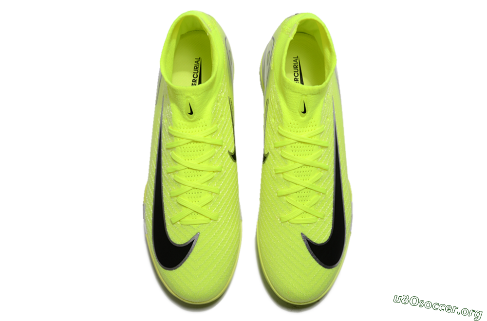 Nike Air Zoom Mercurial Superfly 10 Elite TF Football Shoes - Yellow/Silver/Black 7