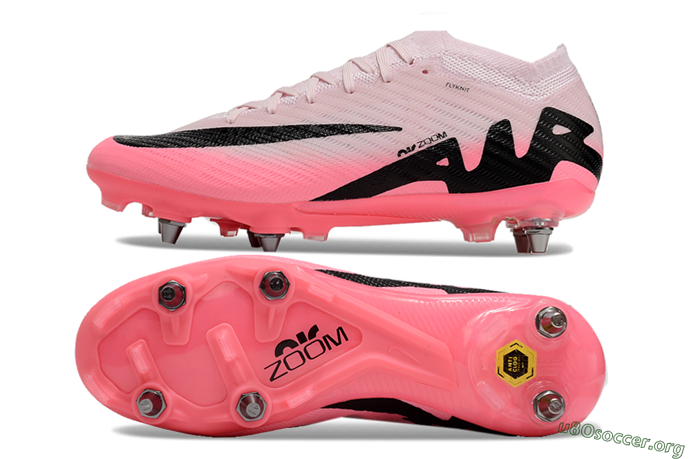 Nike Air Zoom Mercurial Vapor 15 Elite SG Football Boots - Pink/Black 1
