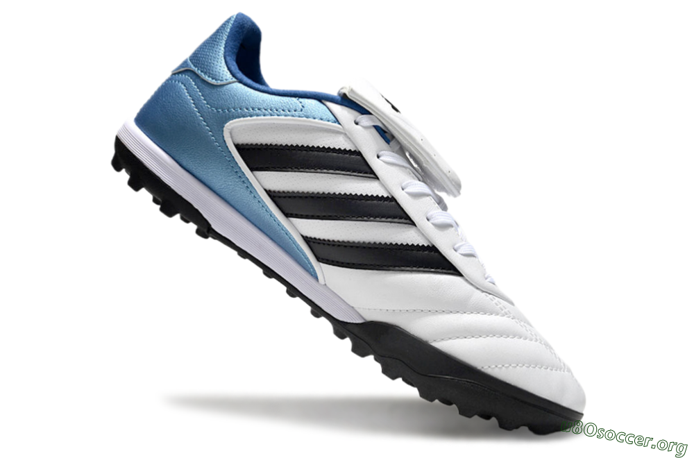 Adidas Copa Gloro 2 TF Football Shoes - White/Black/Blue 4