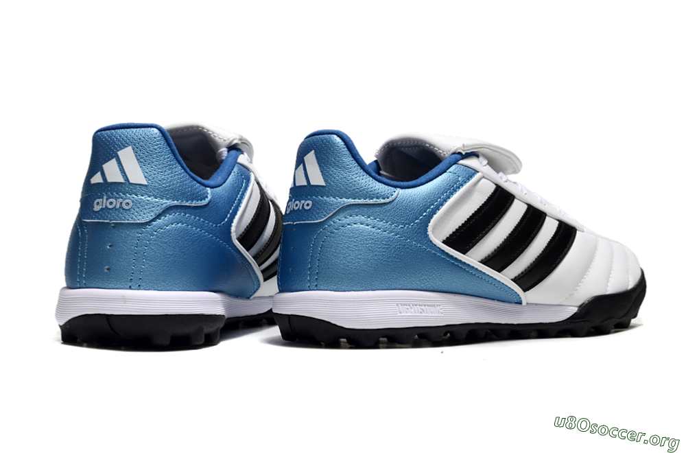 Adidas Copa Gloro 2 TF Football Shoes - White/Black/Blue 6