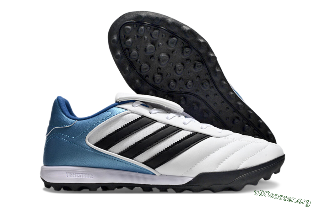 Adidas Copa Gloro 2 TF Football Shoes - White/Black/Blue 2