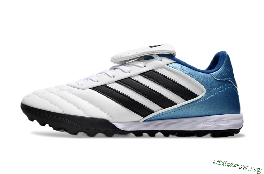 Adidas Copa Gloro 2 TF Football Shoes - White/Black/Blue 3