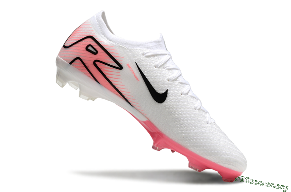 Nike Air Zoom Mercurial Vapor 16 Elite FG Football Boots - White/Pink/Black 4