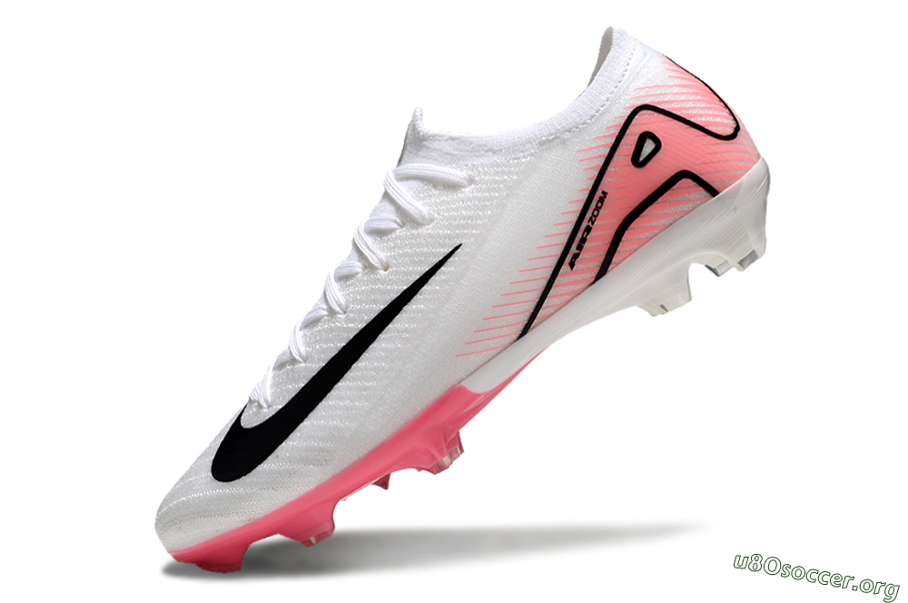 Nike Air Zoom Mercurial Vapor 16 Elite FG Football Boots - White/Pink/Black 5