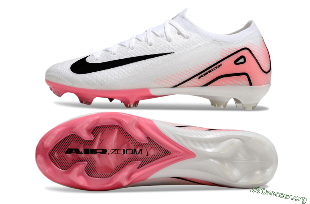Nike Air Zoom Mercurial Vapor 16 Elite FG Football Boots - White/Pink/Black 1