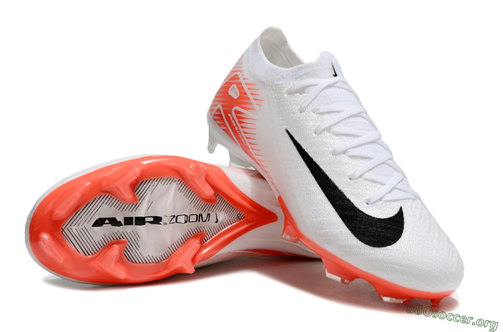 Nike Air Zoom Mercurial Vapor 16 Elite FG Football Boots - White/Orange/Black 0