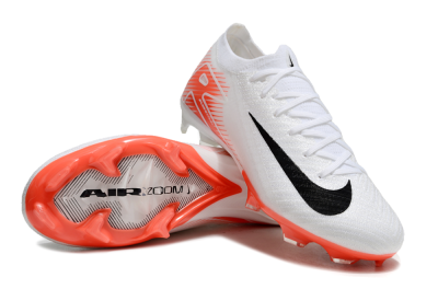 Nike Air Zoom Mercurial Vapor 16 Elite FG Football Boots - White/Orange/Black