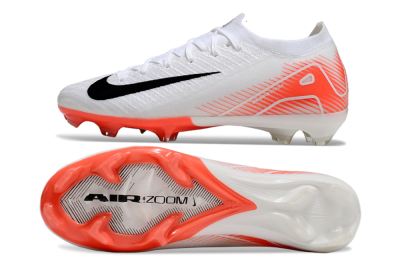 Nike Air Zoom Mercurial Vapor 16 Elite FG Football Boots - White/Orange/Black