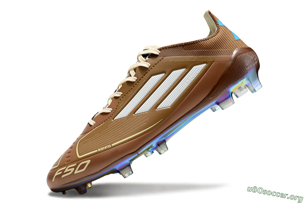 Adidas F50 Elite FG Football Boots - Brown/White/Gold 5