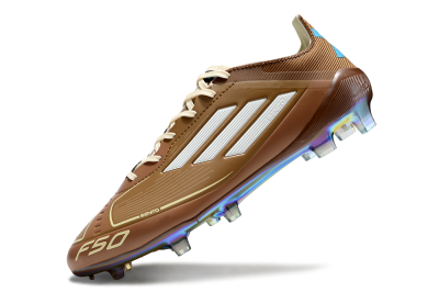 Adidas F50 Elite FG Football Boots - Brown/White/Gold