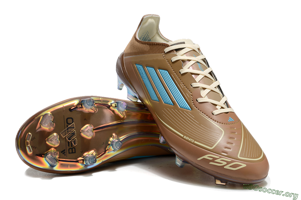 Adidas F50 Elite FG Football Boots - Brown/White/Gold 0