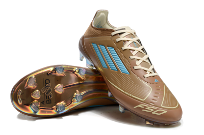 Adidas F50 Elite FG Football Boots - Brown/White/Gold