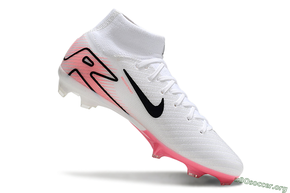 Nike Air Zoom Mercurial Superfly10 Elite FG Football Boots - White/Pink/Black 4
