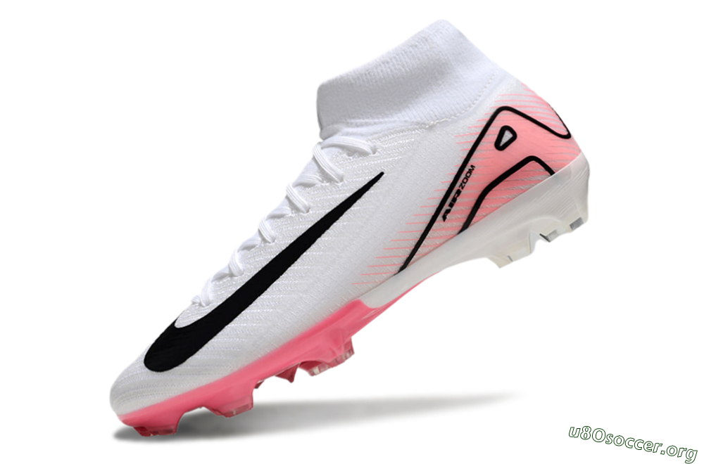 Nike Air Zoom Mercurial Superfly10 Elite FG Football Boots - White/Pink/Black 5