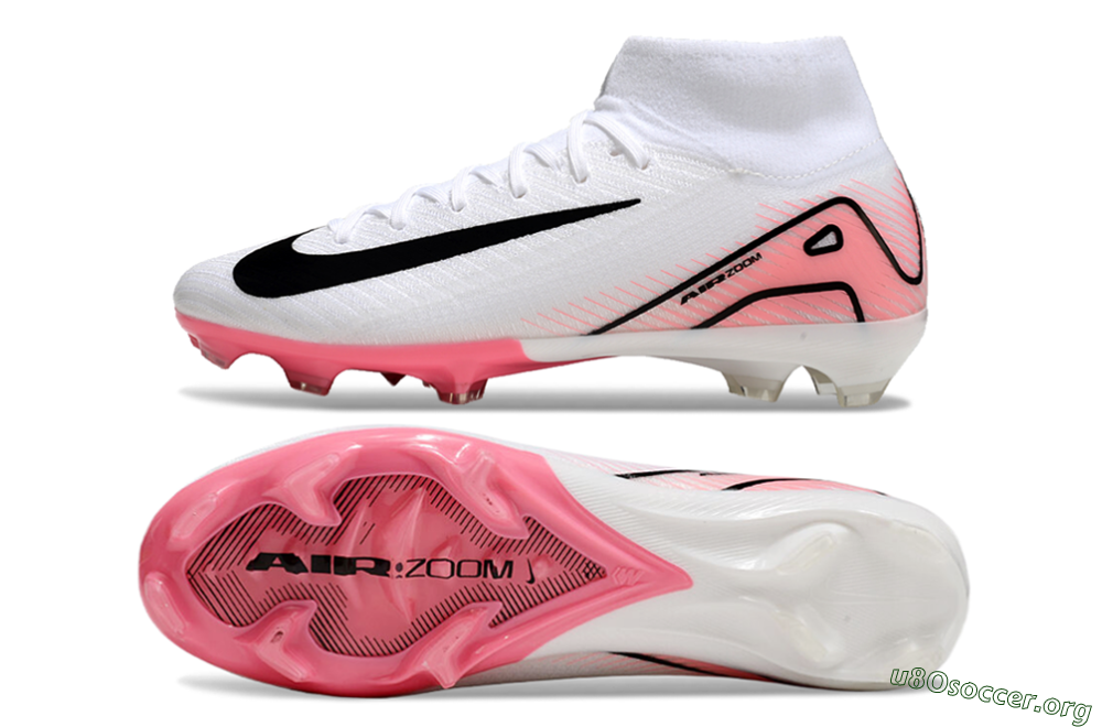 Nike Air Zoom Mercurial Superfly10 Elite FG Football Boots - White/Pink/Black 1