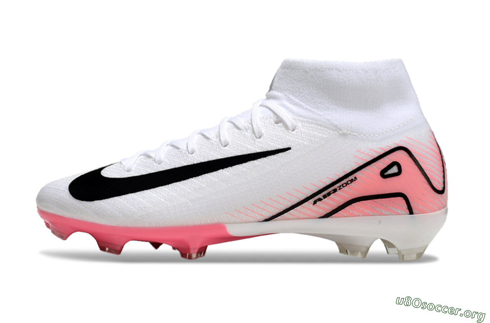 Nike Air Zoom Mercurial Superfly10 Elite FG Football Boots - White/Pink/Black 3