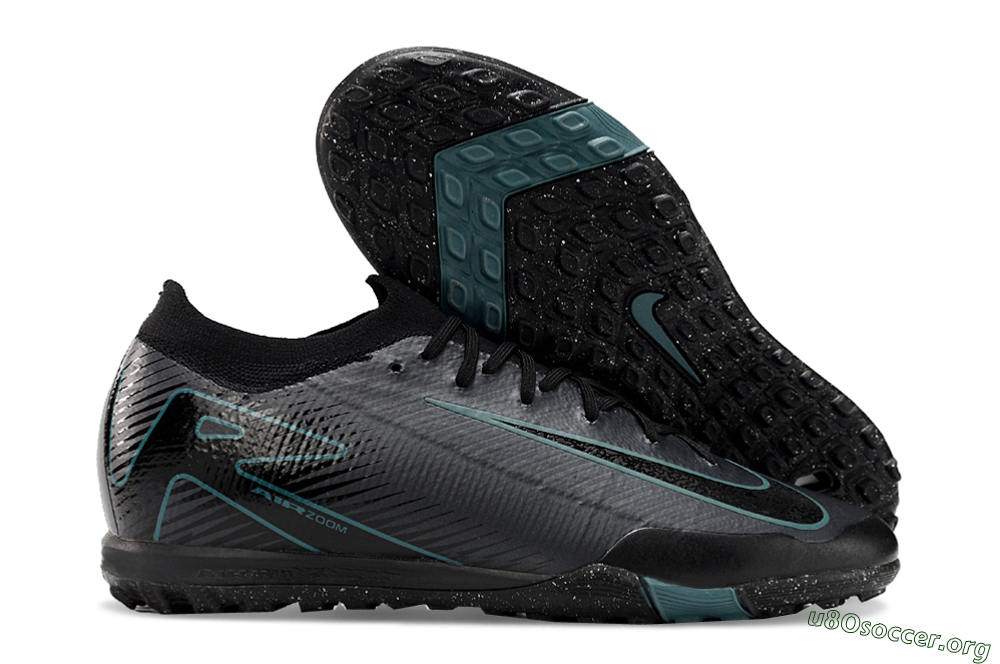 Nike Air Zoom Mercurial Vapor 16 Elite TF Football Shoes - Grey/Black/Blue 2