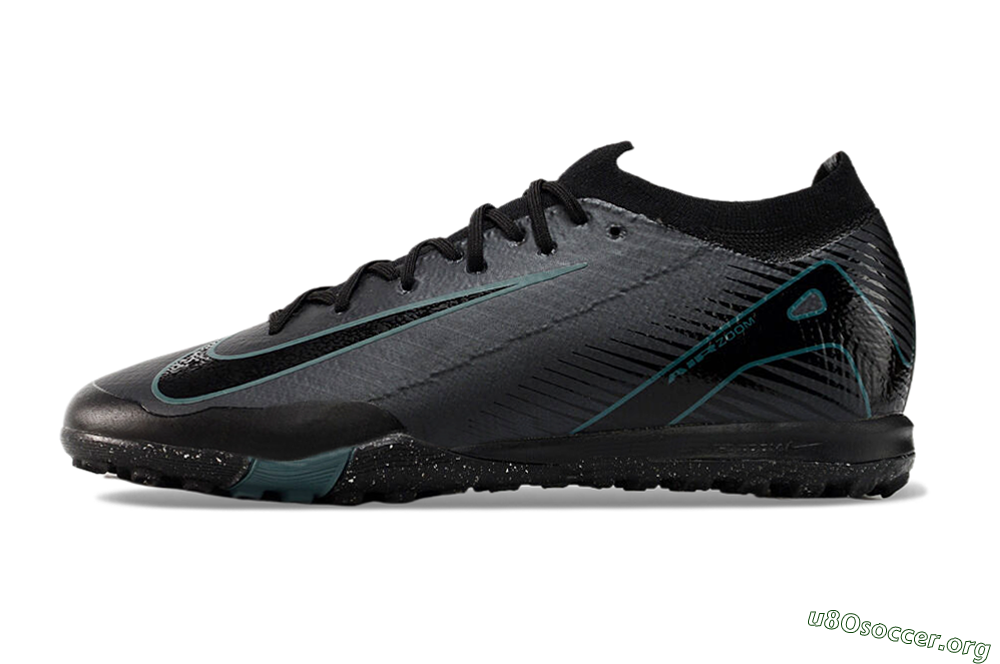Nike Air Zoom Mercurial Vapor 16 Elite TF Football Shoes - Grey/Black/Blue 3