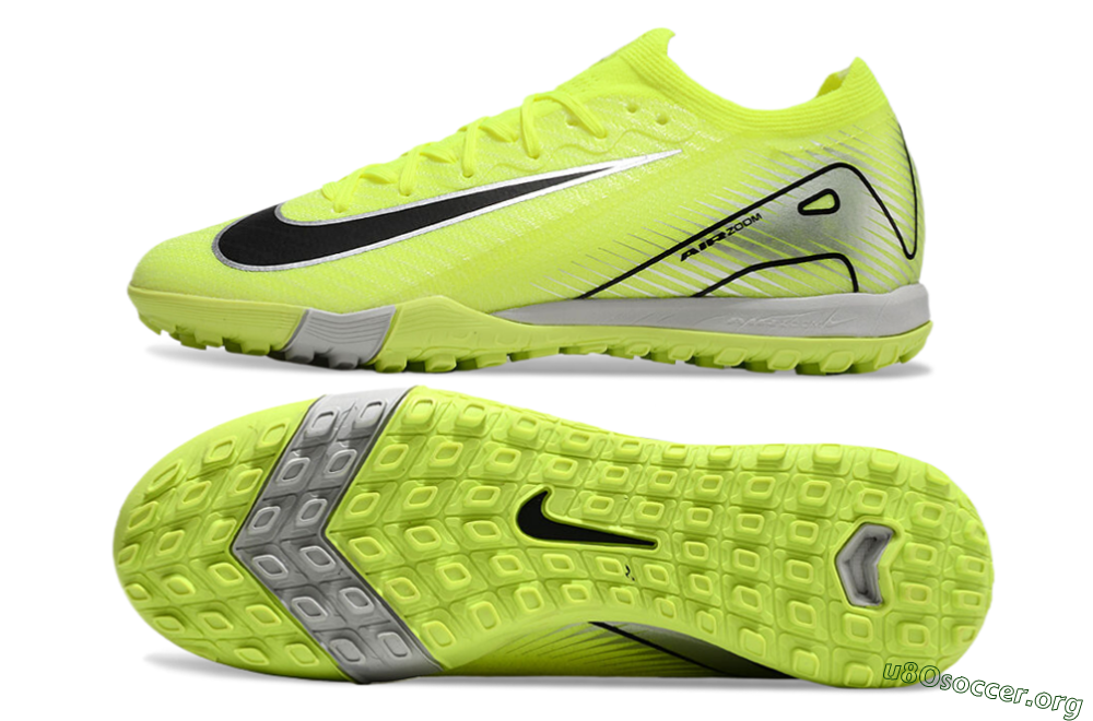 Nike Air Zoom Mercurial Vapor 16 Elite TF Football Shoes - Yellow/Black/White 8
