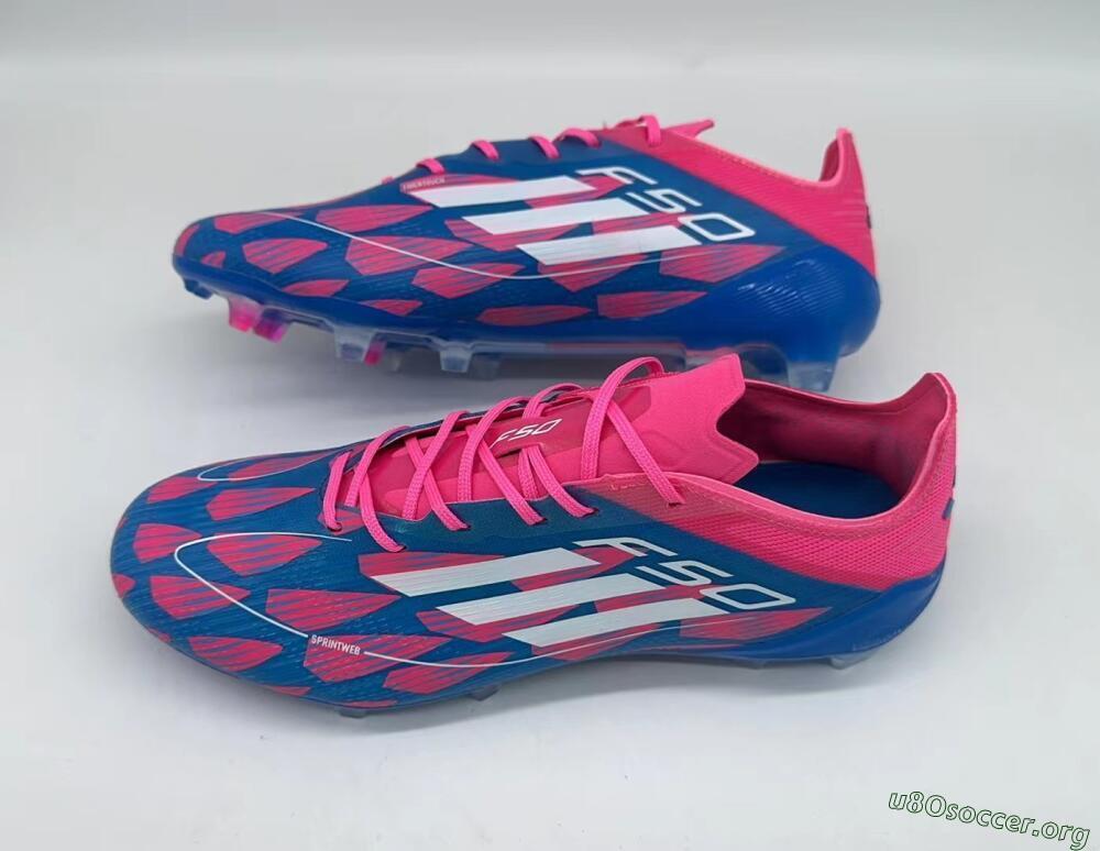 Adidas F50 Elite FG Football Boots - Pink/Blue/White