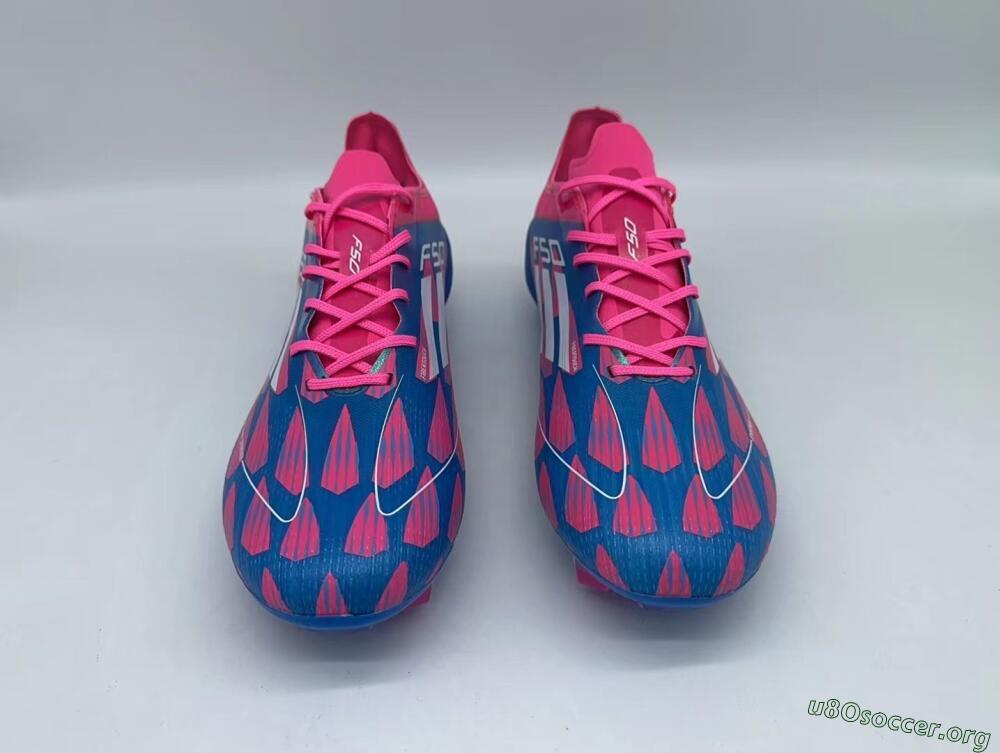Adidas F50 Elite FG Football Boots - Pink/Blue/White