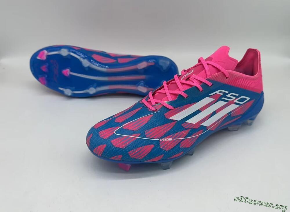 Adidas F50 Elite FG Football Boots - Pink/Blue/White