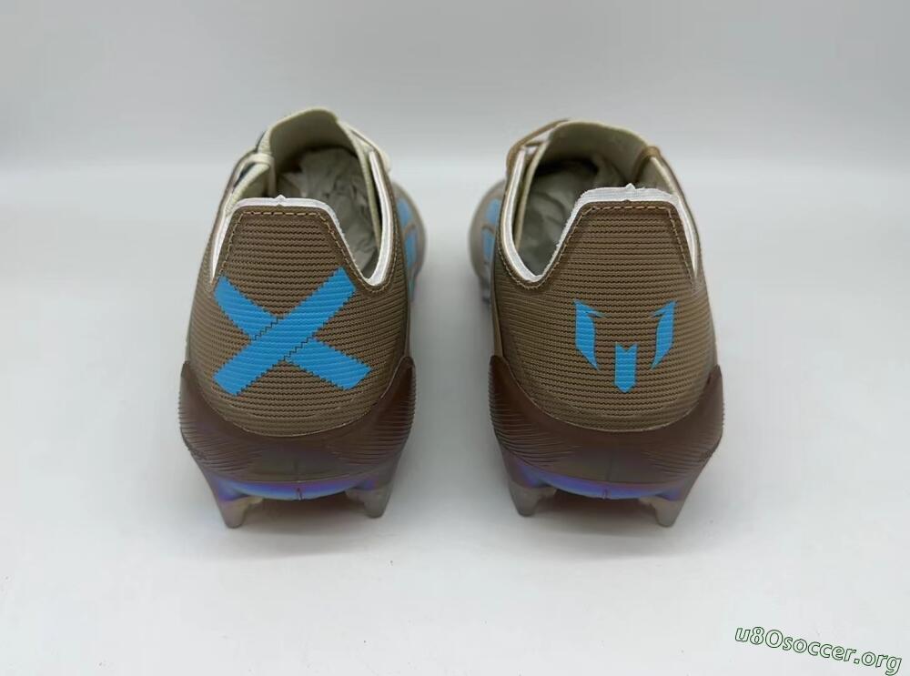 Adidas F50 Elite FG Football Boots - Brown/White/Blue
