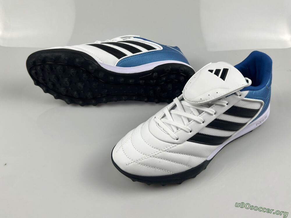 Adidas Copa Gloro 2 TF Football Shoes - White/Black/Blue