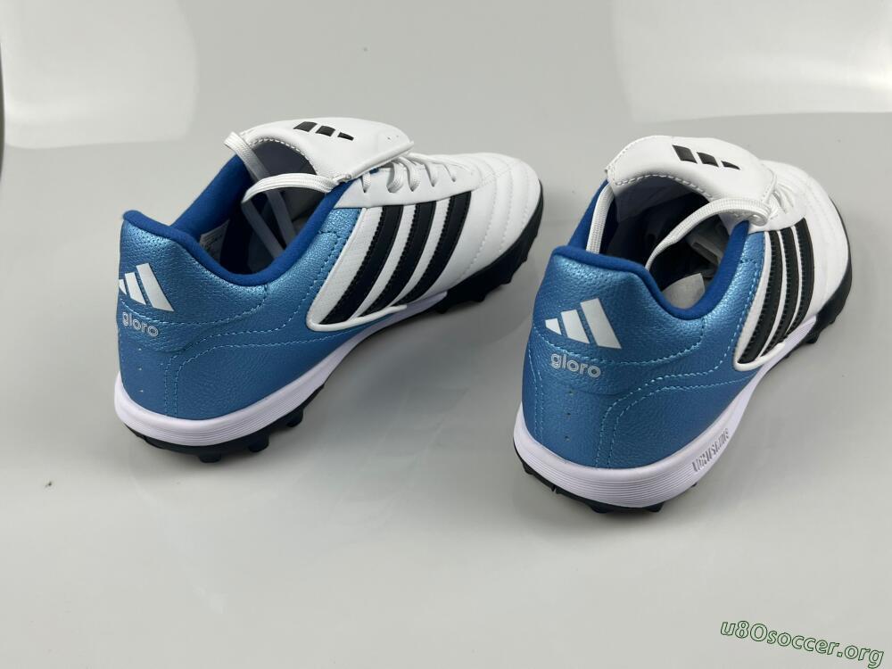 Adidas Copa Gloro 2 TF Football Shoes - White/Black/Blue