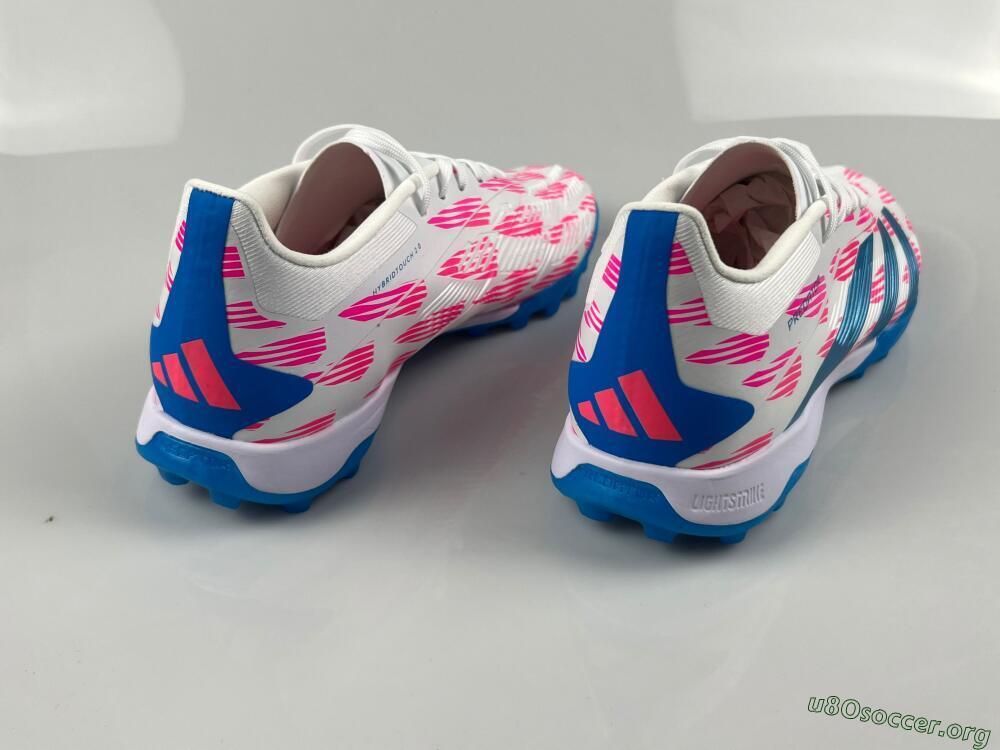 Adidas Predator Elite 24 TF Football Shoes - White/Pink/Blue